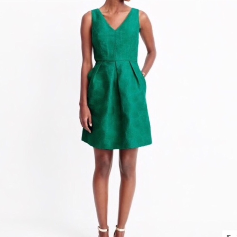 Green J. Crew dress